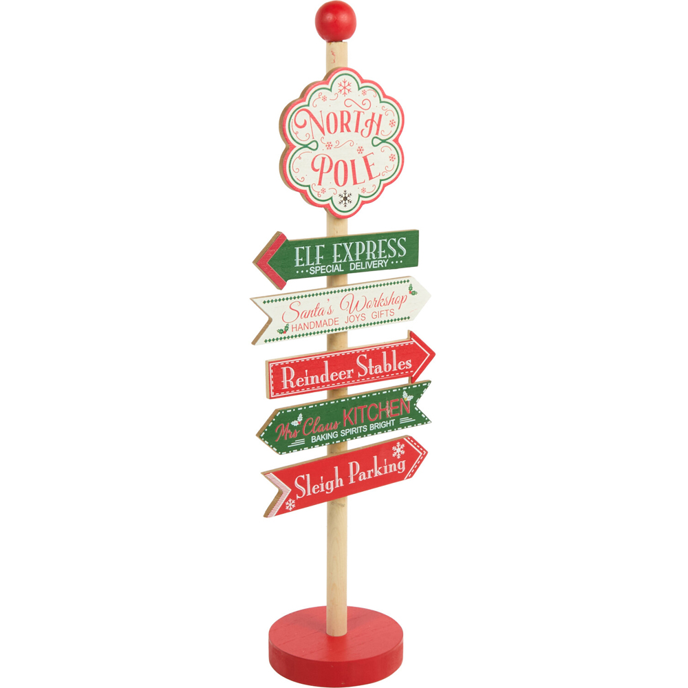 Wooden North Pole Stand Image 2