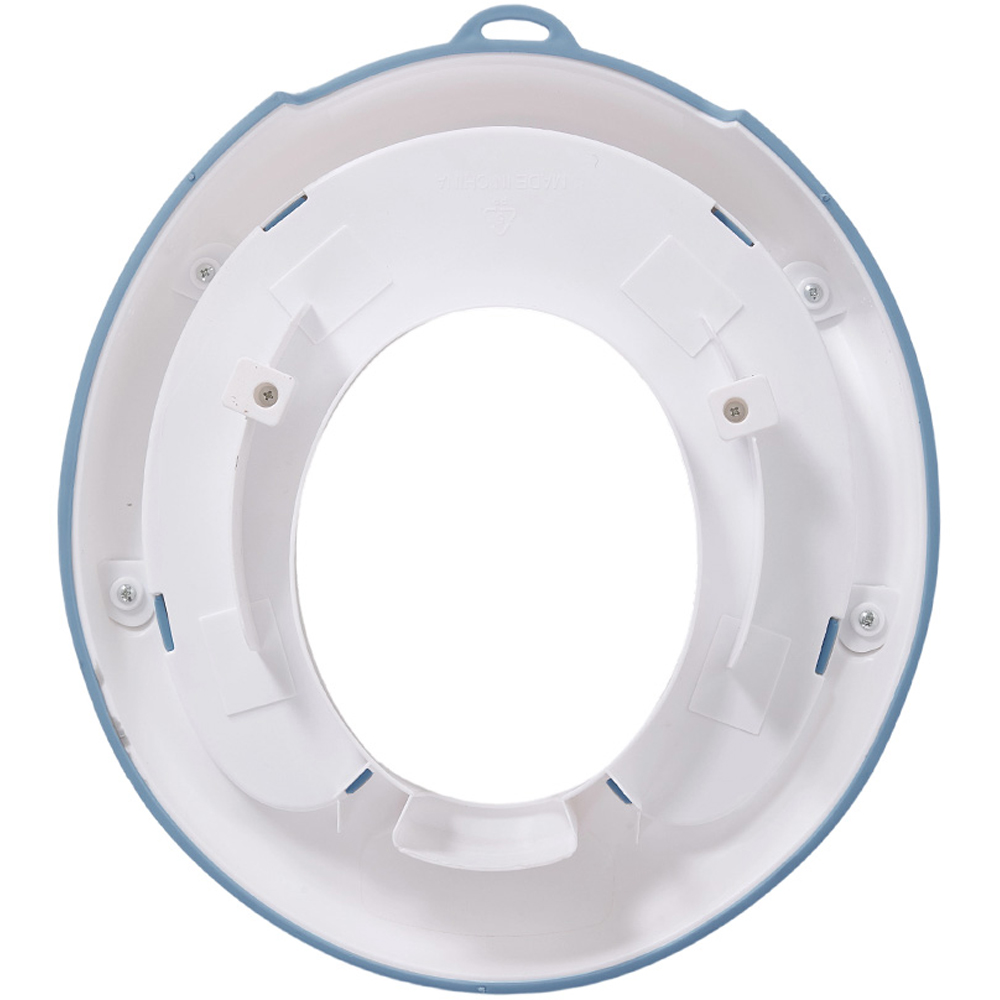H&O Direct Blue and White Toilet Training Seat with Removable Cushion Image 3