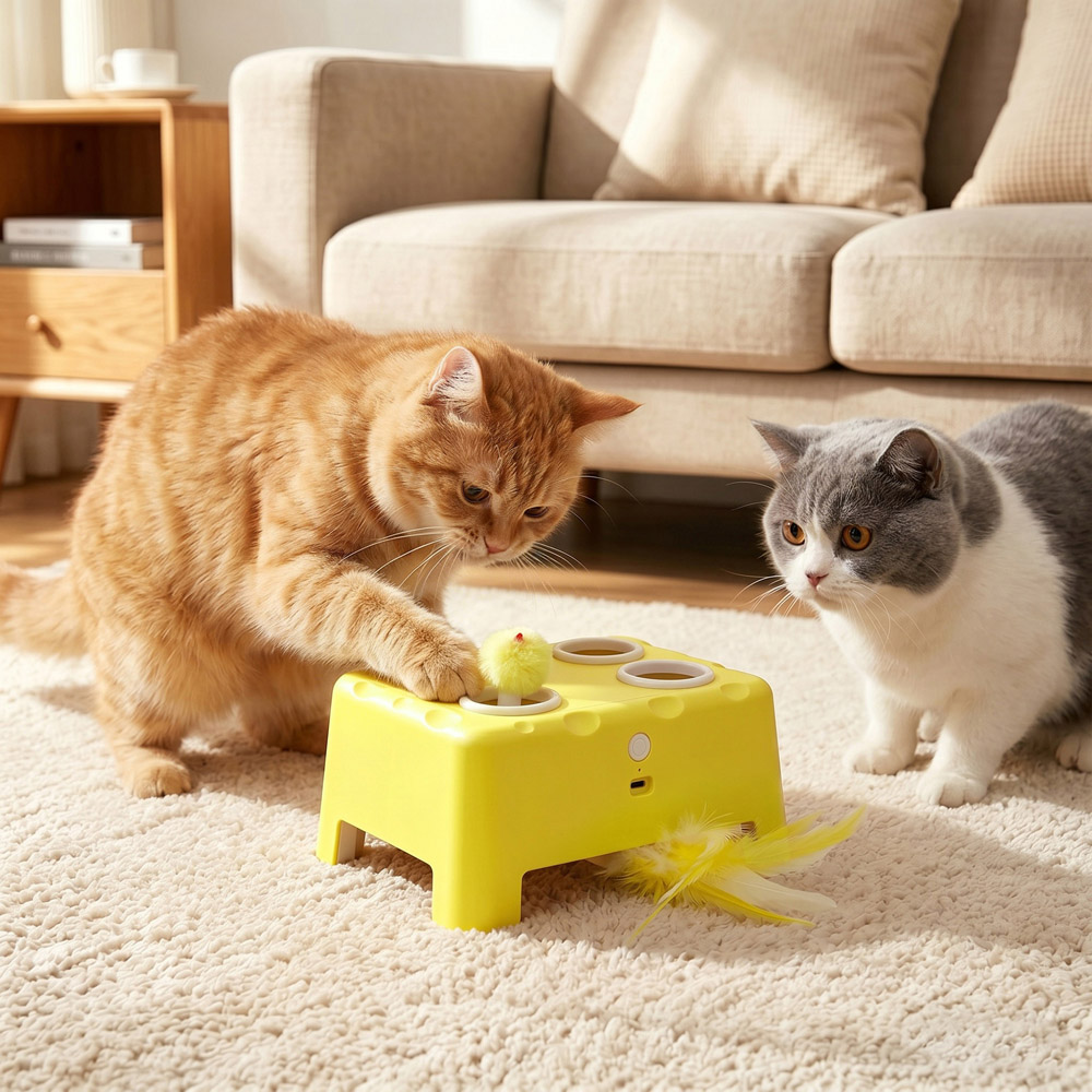 PawHut Interactive Rechargeable Kitten and Adult Cat Toy Image 5