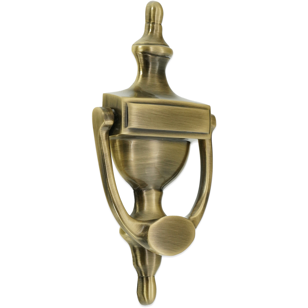 Spira Brass Antique Brass Victorian Small Door Knocker Image 1