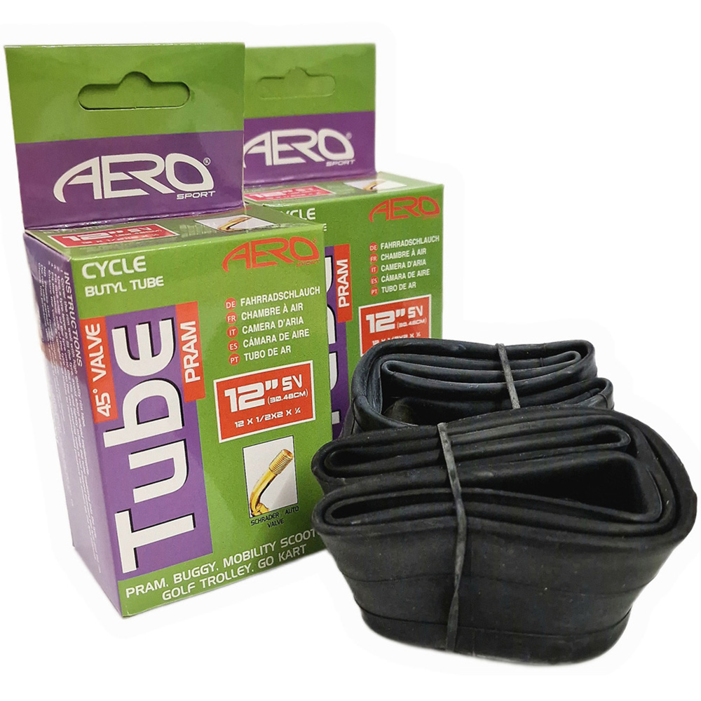 Aero Sport Pram Go Kart Butyl Rubber Inner Tube 12 inch 2 Pack Image 4