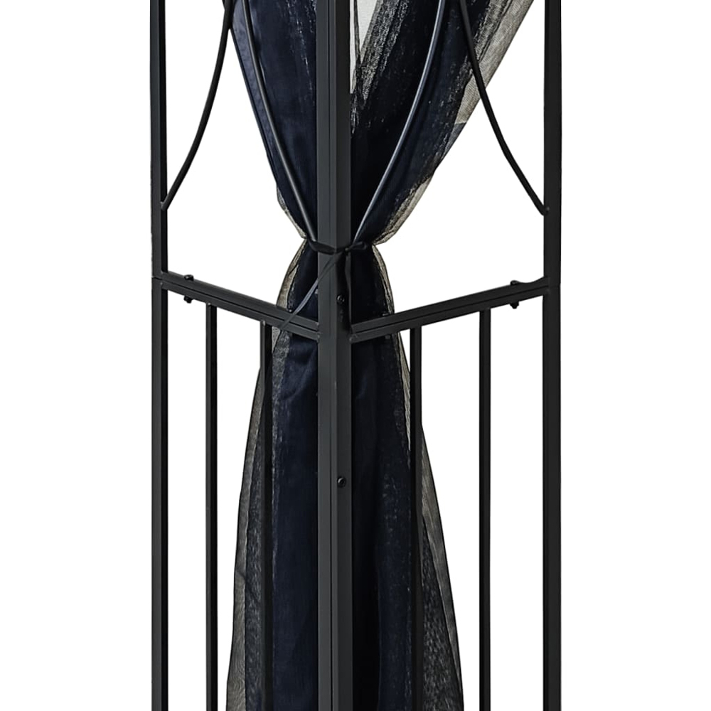 vidaXL 4 x 3m Anthracite Gazebo with Sidewalls Image 5