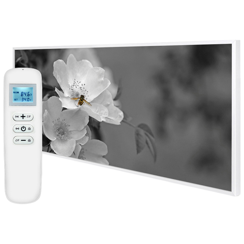 Mirrorstone Nexus Pollination Image Wi-Fi Infrared Heating Panel 700W 595 x 1195mm Image 1