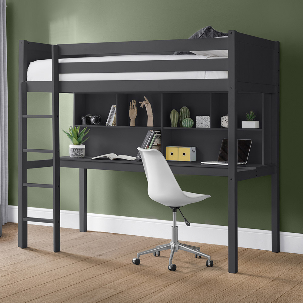 Julian Bowen Titan Single Anthracite High Sleeper Workstation Image 6