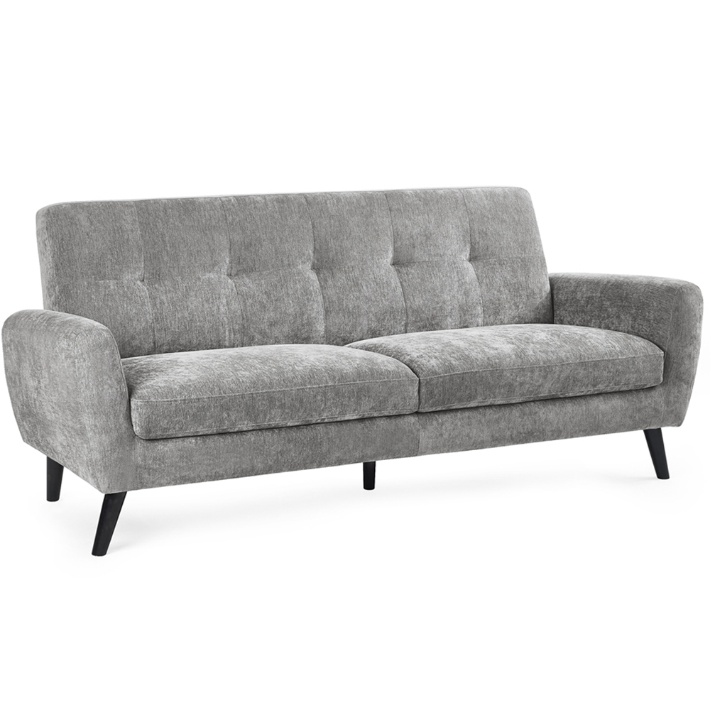 Julian Bowen Monza 3 Seater Dove Fabric Sofa Image 2