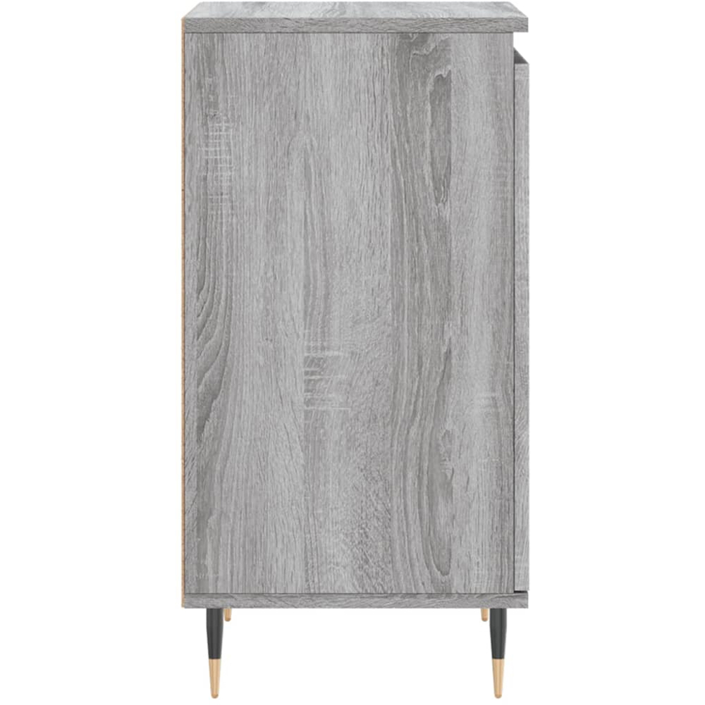 vidaXL Single Door Grey Sonoma Sideboard Set of 2 Image 8