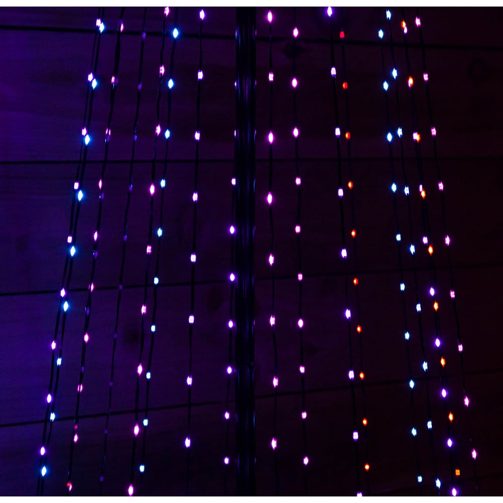 Samuel Alexander 835 Cool and Warm White LED Multi-Function Pyramid Christmas Cone Tree 8ft Image 4