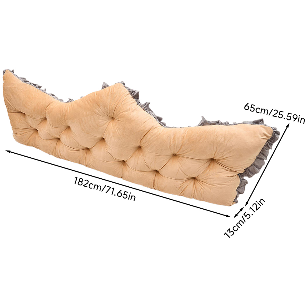 Living and Home Amber Camel Crown Headboard Pillow 182 x 65cm Image 8