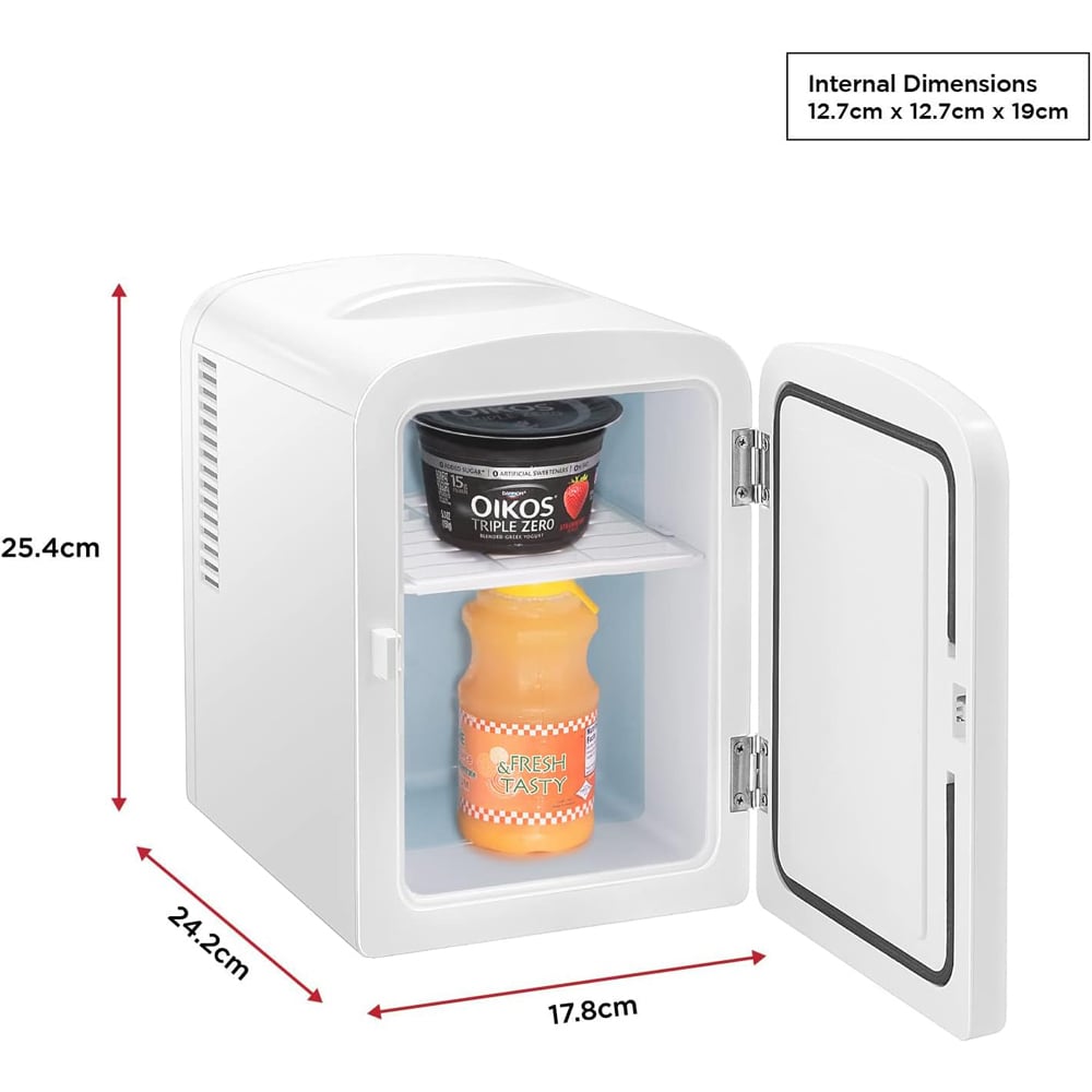 Chefman 26089RG White 4L Mini Fridge Image 7