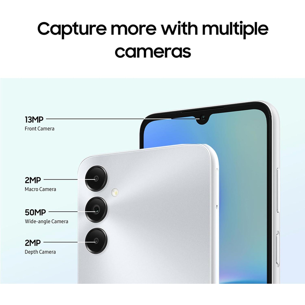 Samsung Galaxy A05S 4GB 128GB 6.7 inch 50MP Dual SIM Android Smartphone Silver Image 2