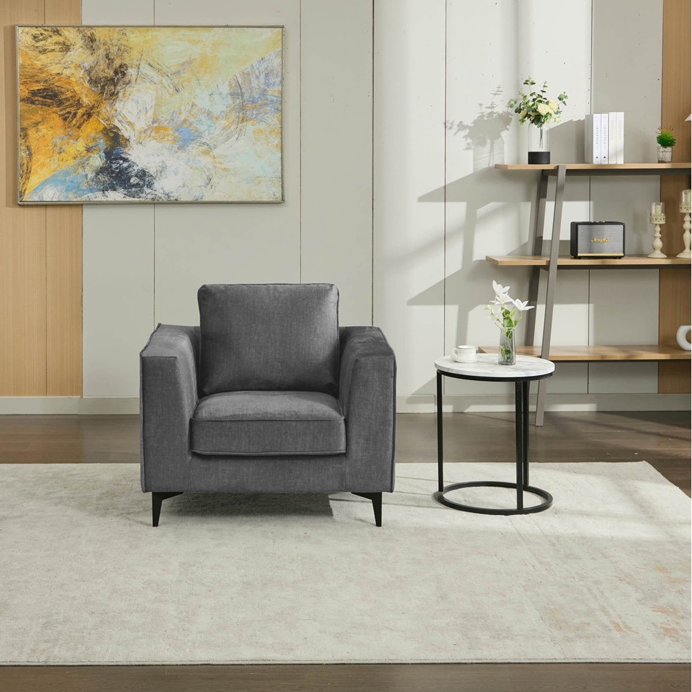 Brooklyn Graphite Grey Accent Chair Image 4