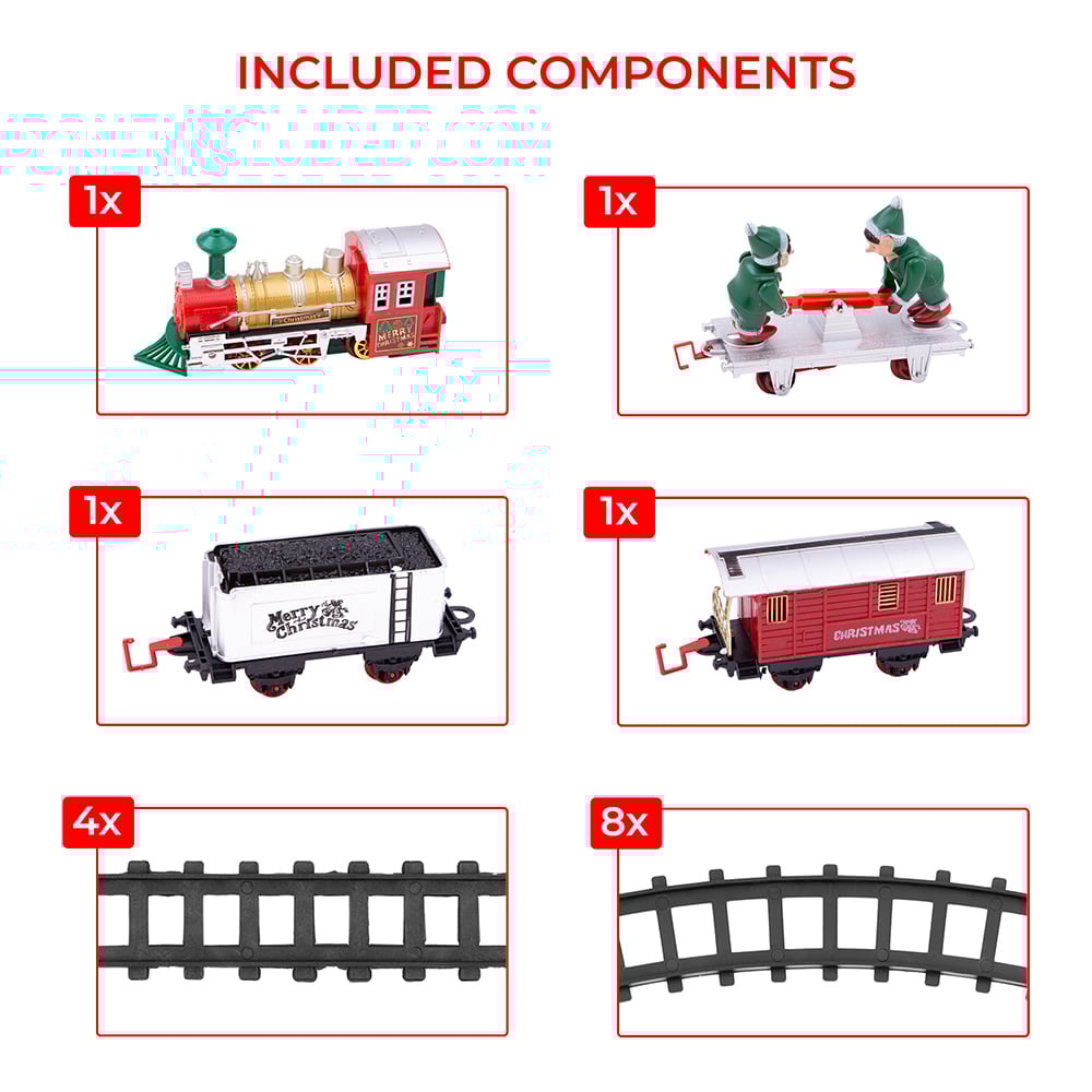 The Christmas Workshop Animated Elves Christmas Train Set Image 7