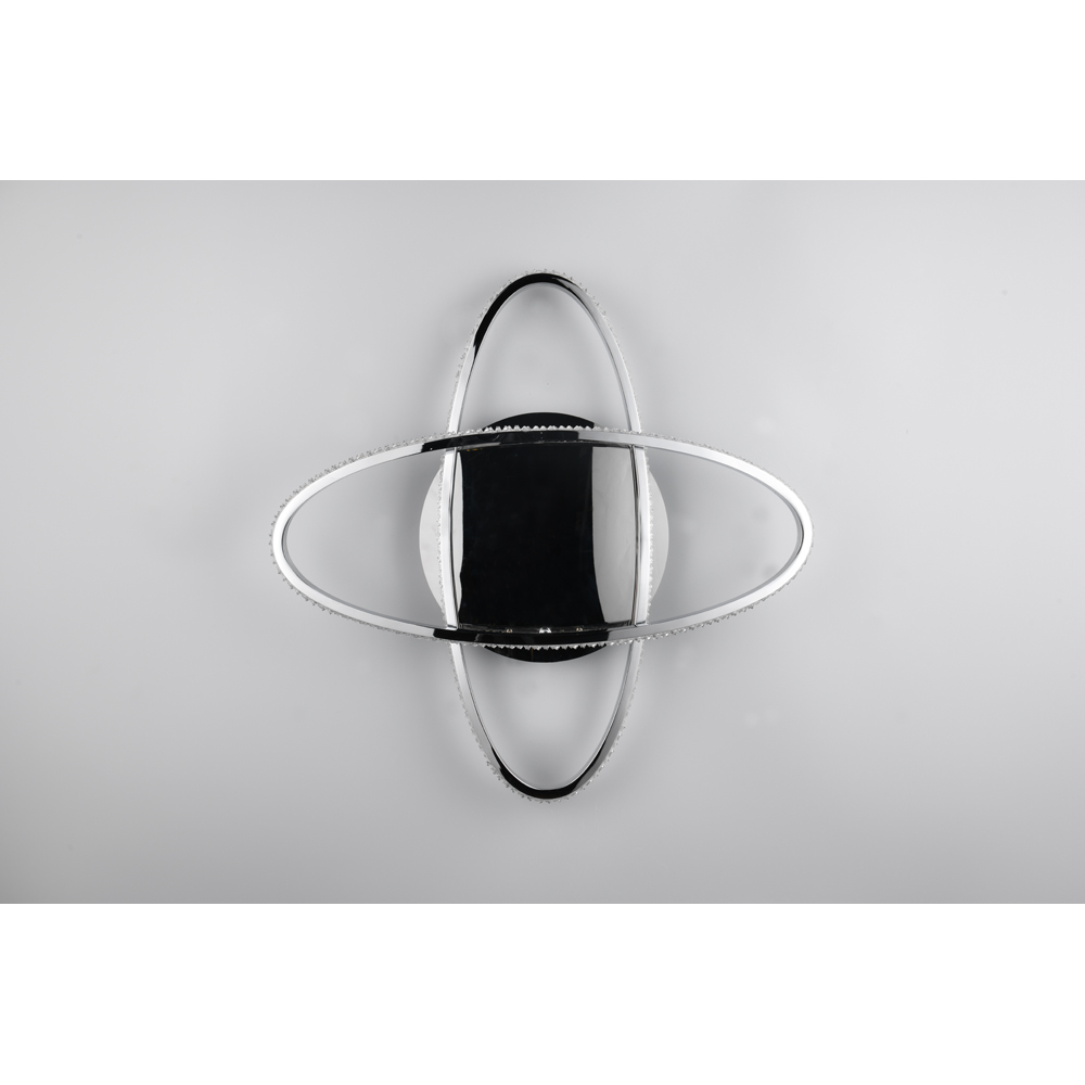 TRIO Lane Chrome LED Ceiling Light Image 8