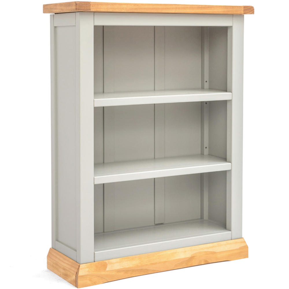 Bomporto 3 Shelf Light Grey Bookcase Image 3