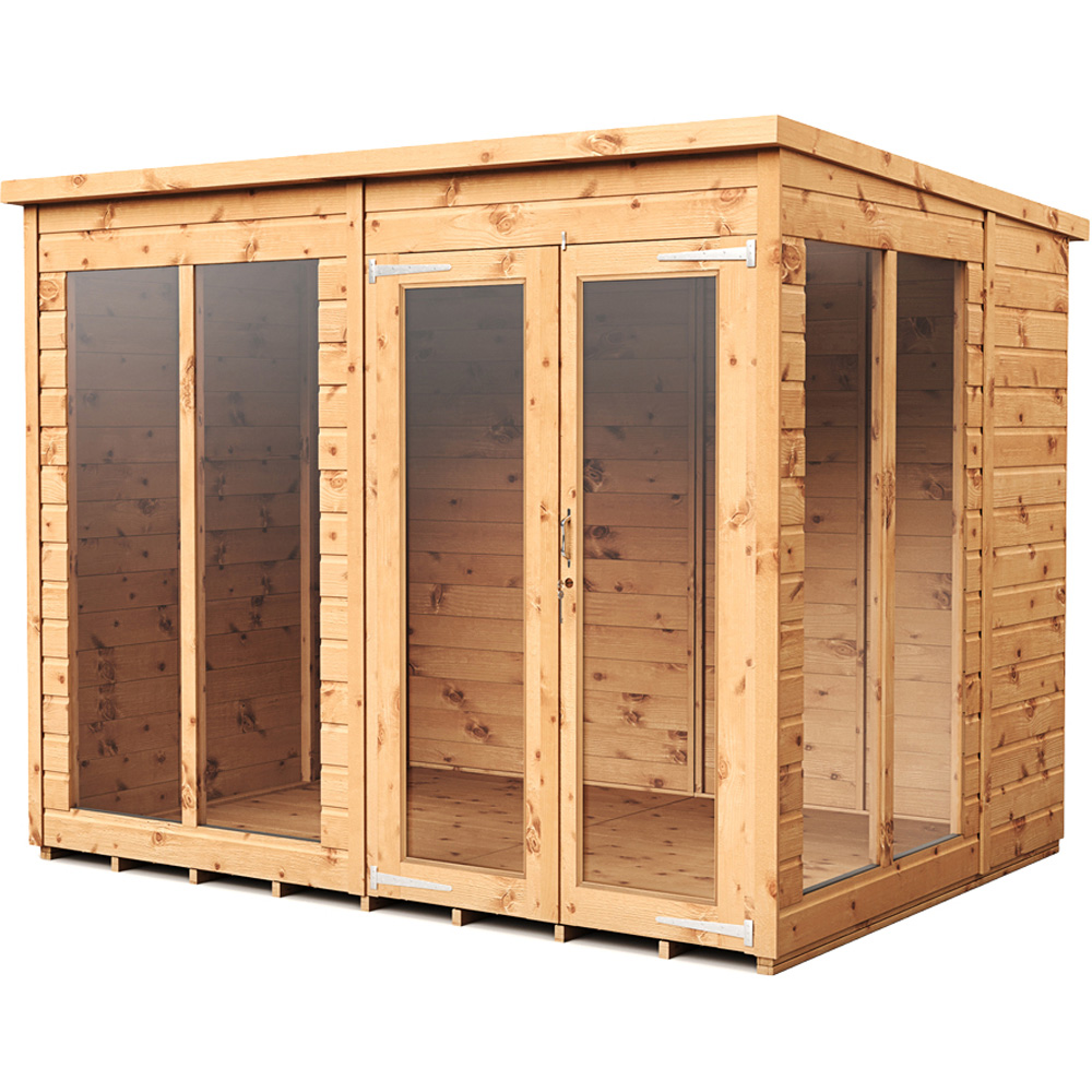 Empire Sheds 8 x 6ft Double Door Tongue and Groove Pent Summerhouse Image 1