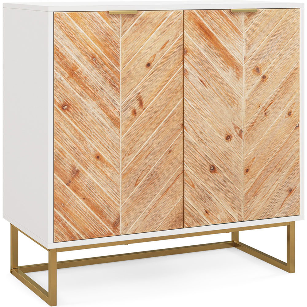 Costway 2 Door White Sideboard Image 2
