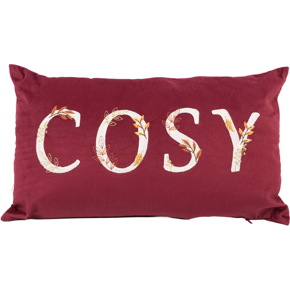 Cosy Cushion Burgundy Image 1