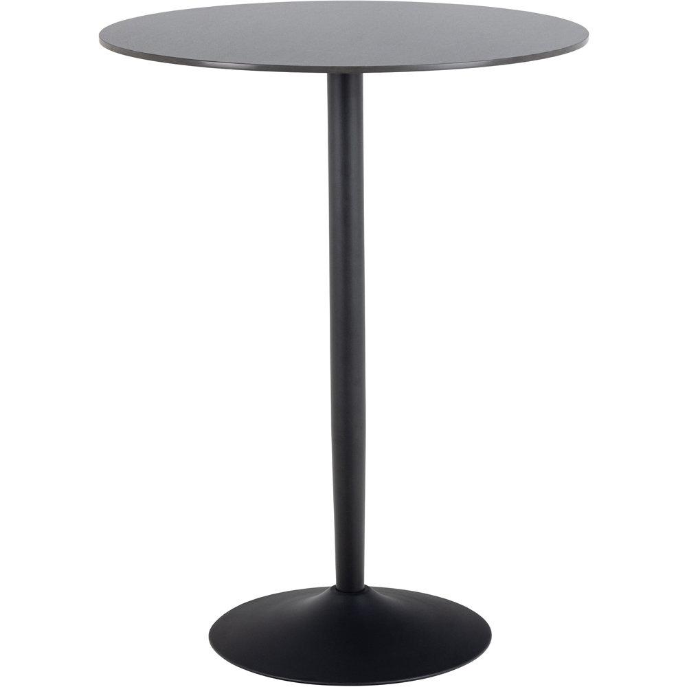 Florence Malta 2 Seater Round Ceramic Bar Table Matt Black Image 2