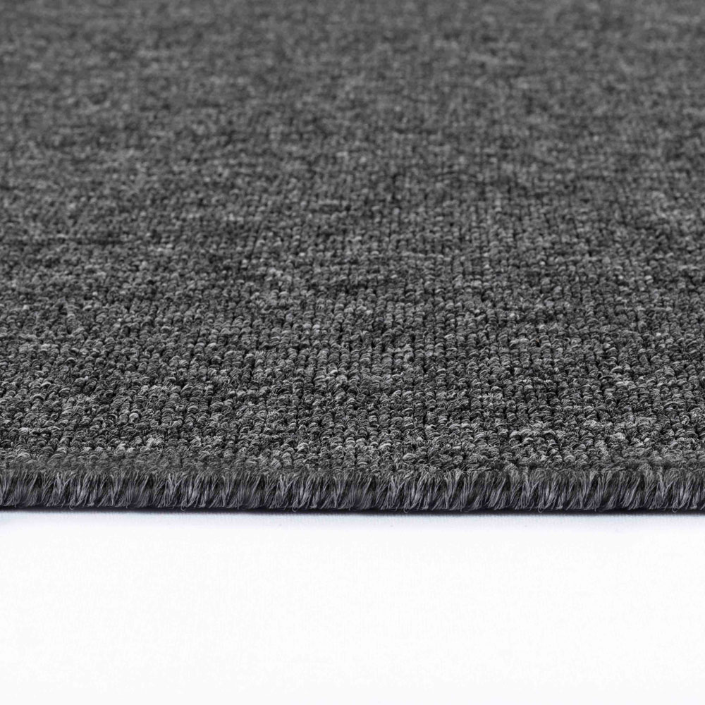 Desire Rugs Simple Dark Grey Low Pile Felt Backing Tufted Rug 220 x 60cm Image 3