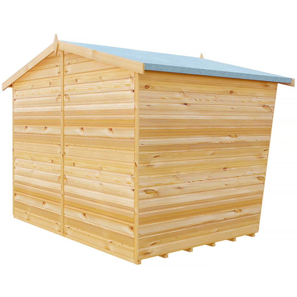 Shire 9 x 6ft Shiplap Style D Security Cabin Apex Garden Shed Image 3