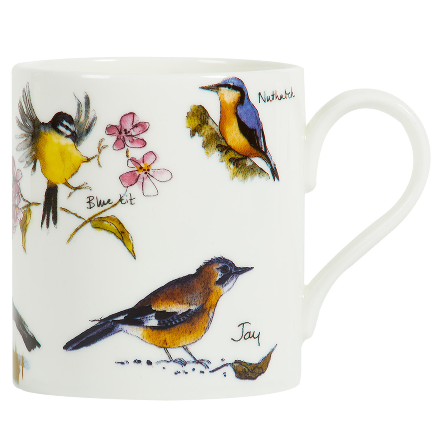 Fine Bone China Balmoral Birds Mug - White Image 1