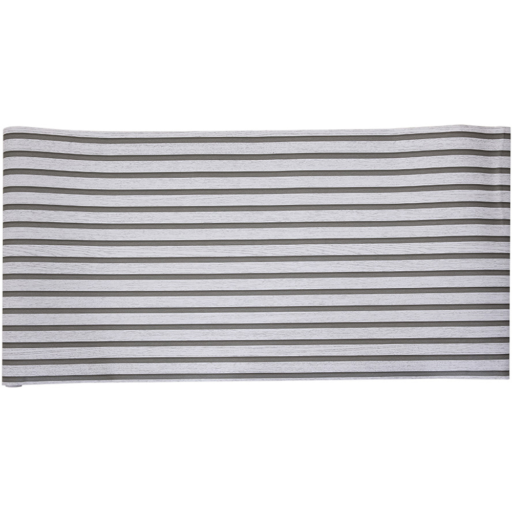 Living and Home Wood Grain Stripe White Rectangle PVC Self Adhesive Wall Sticker 10 Pack Image 3