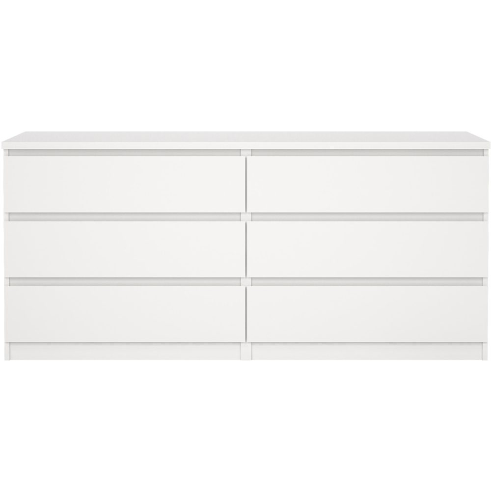 Furniture To Go Naia 6 Drawer White Chest of Drawers Image 3