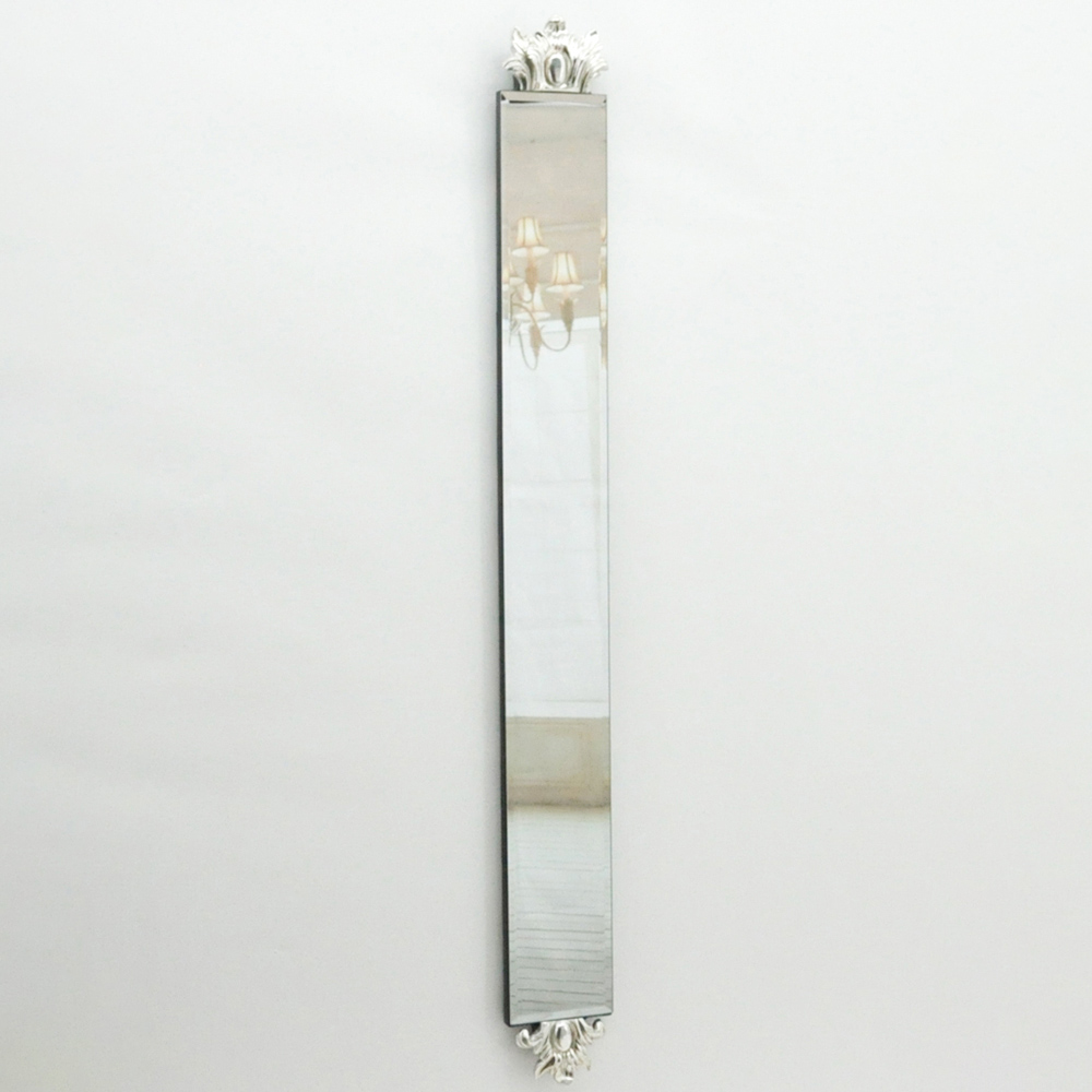 Acacia Home Silver Frameless Slim Wall Mirror 109 x 13cm Image 3
