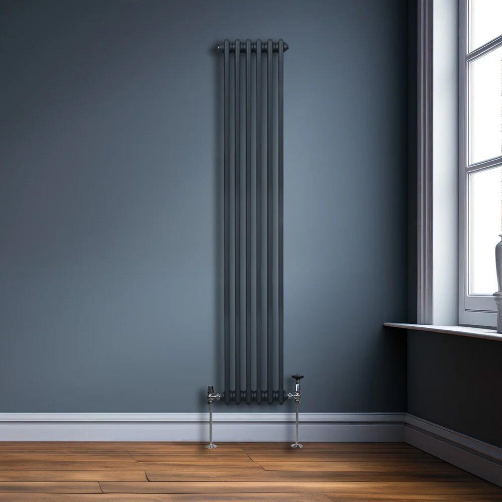 Monster Shop 3180 BTU Anthracite Grey Traditional 2 Column Radiator 1800 x 292mm Image 2