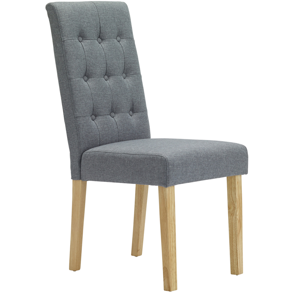 Roma Set of 2 Grey Dining Chair Image 3