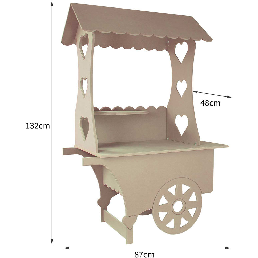 KuKoo Wood Mini Candy Cart Wedding Sweet Stall Image 2