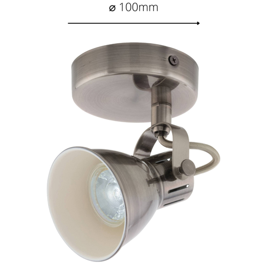 EGLO Seras Antique Nickel Circular Spotlight Image 4