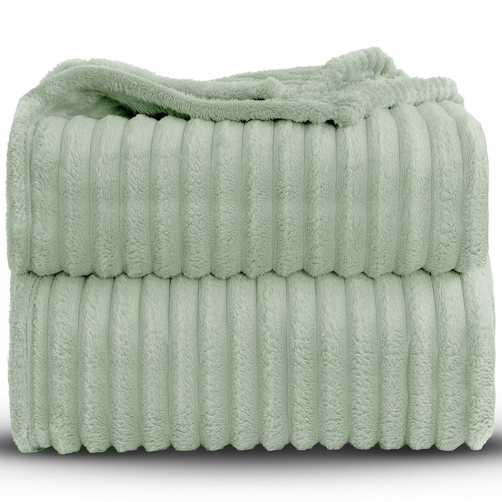Velosso Bellissima Sage Plush Throw 150 x 200cm Image 3