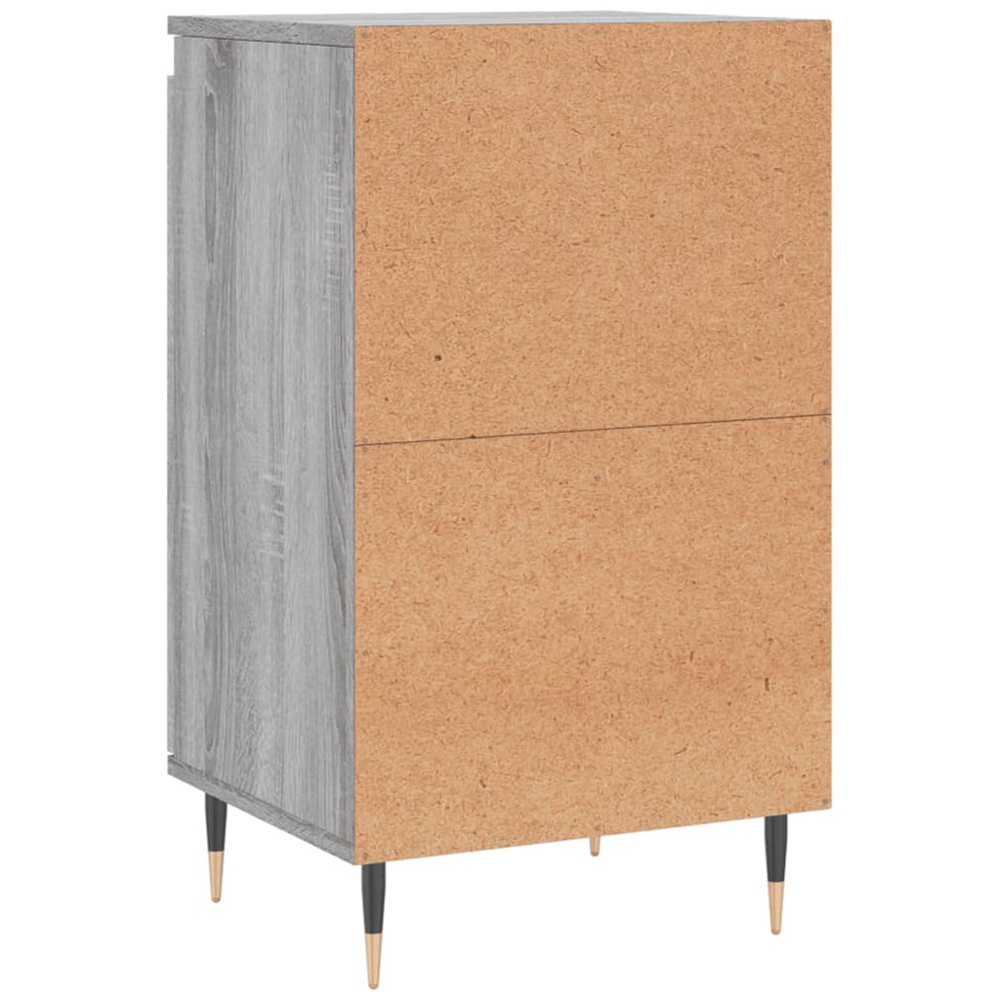 vidaXL Single Door Grey Sonoma Wooden Sideboard Image 5