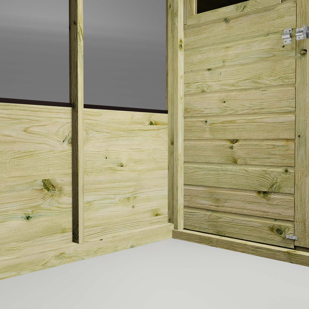Mercia Wooden 12 x 6ft Traditional Apex Greenhouse Combi Shed Image 7
