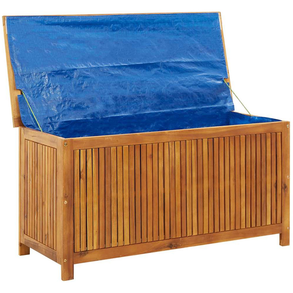 vidaXL 58 x 113 x 50cm Brown Acacia Wood Garden Storage Box Image 3
