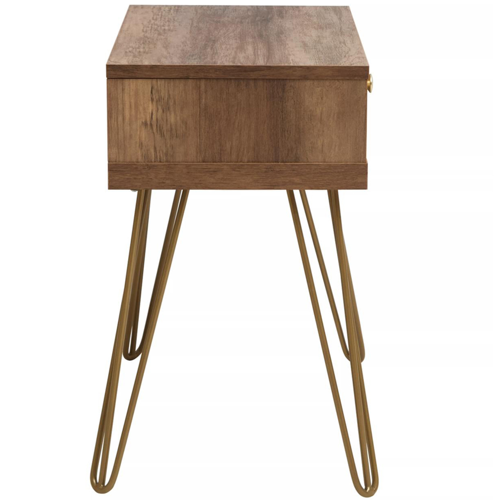 Interiors by Premier Flori Single Drawer Veneer Side Table Image 5