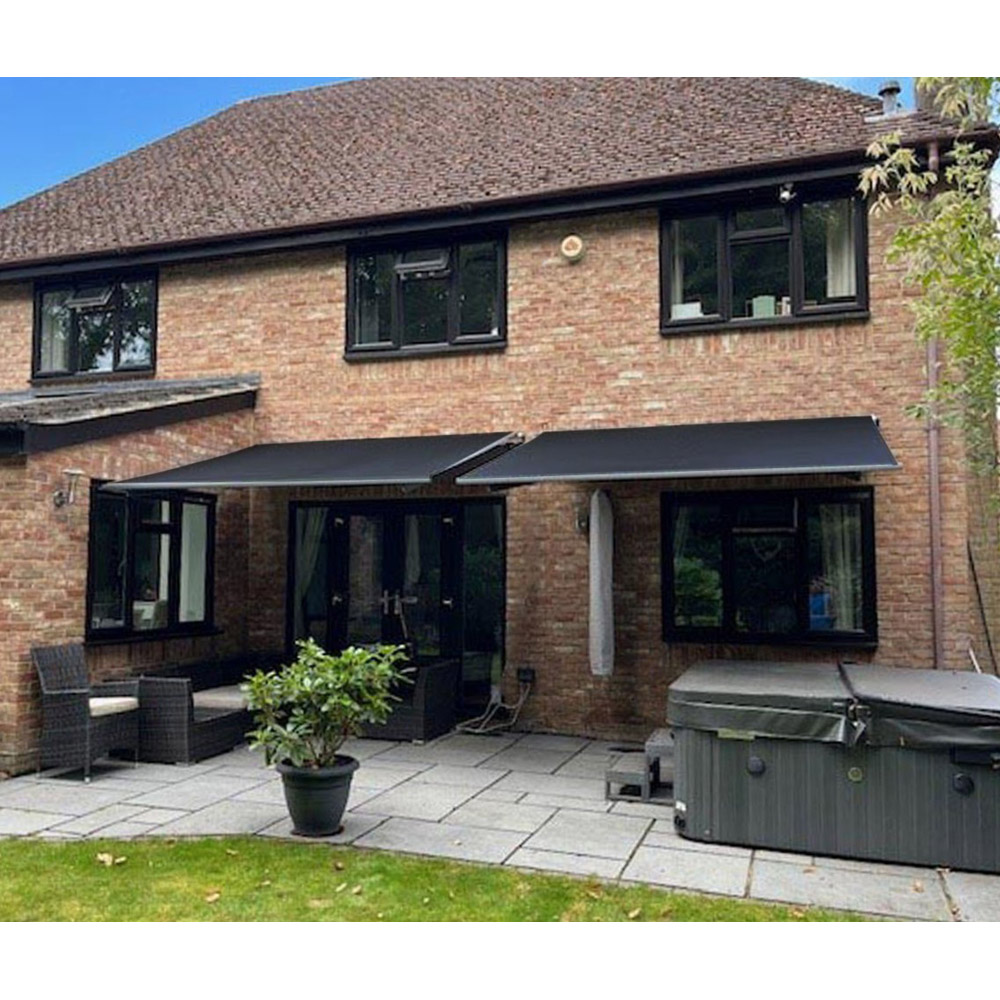 Jack Stonehouse Black Manual Awning 3 x 2.5m Image 2