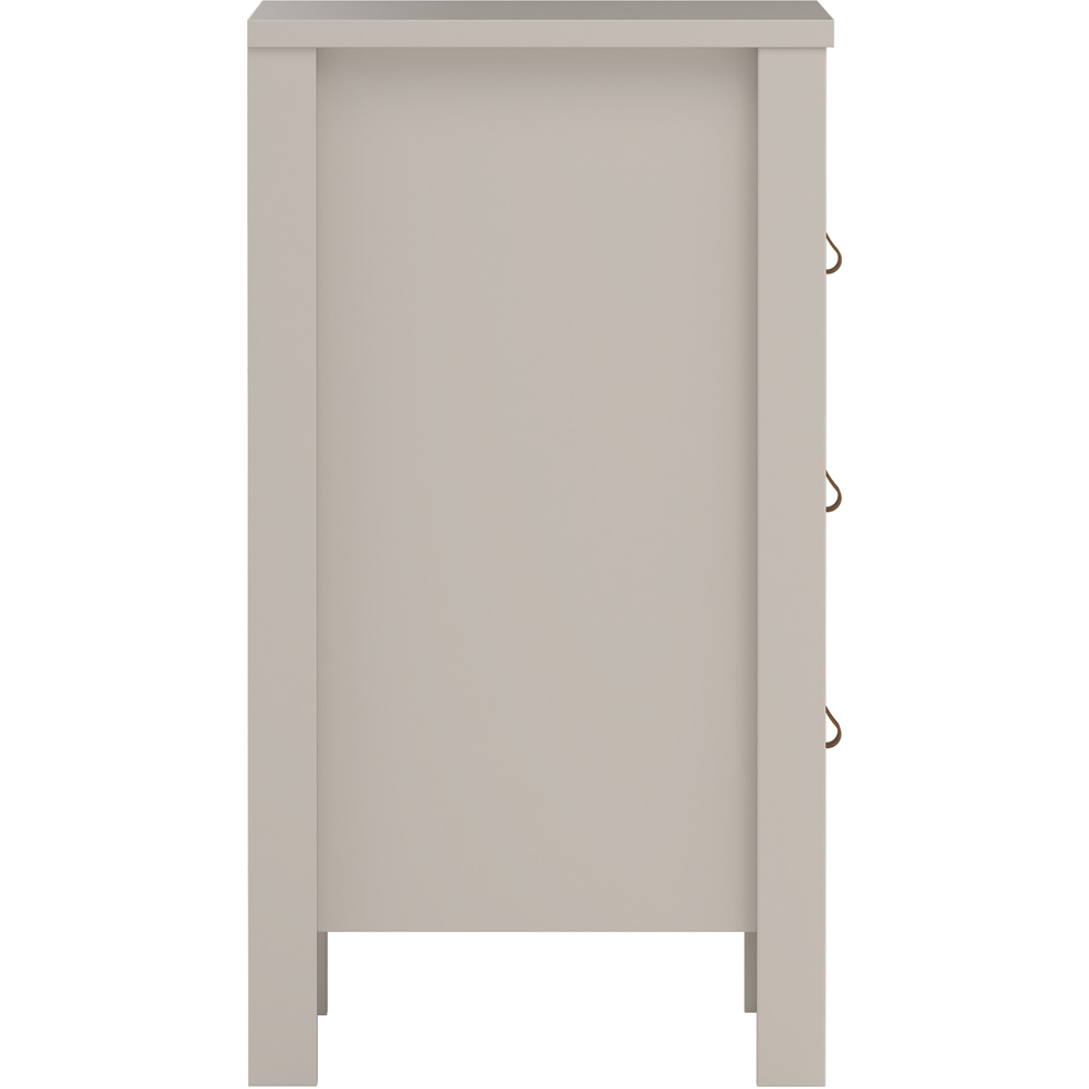 Florence Barcelona 3 Drawer Cashmere Bedside Table Image 4