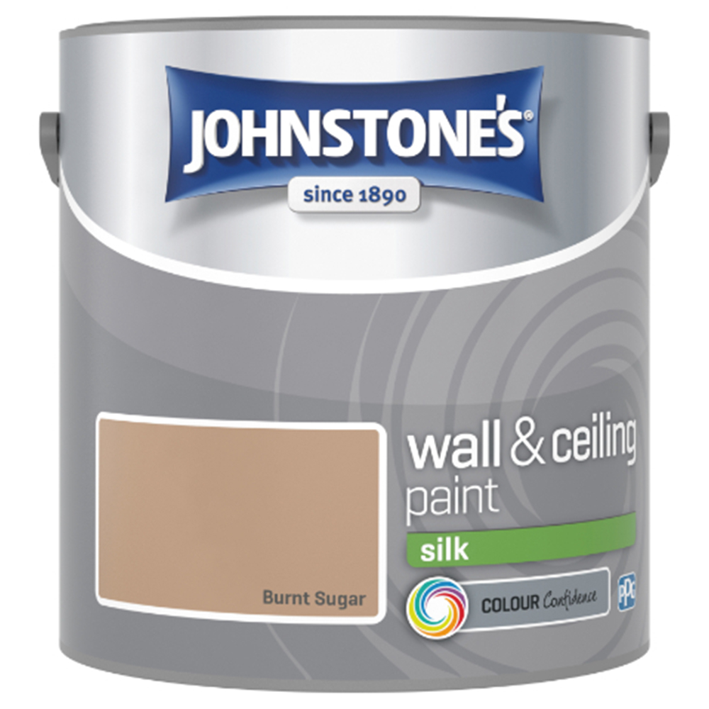 Johnstone's Walls & Ceilings Burnt Sugar Silk Emulsion Paint 2.5L Image 2
