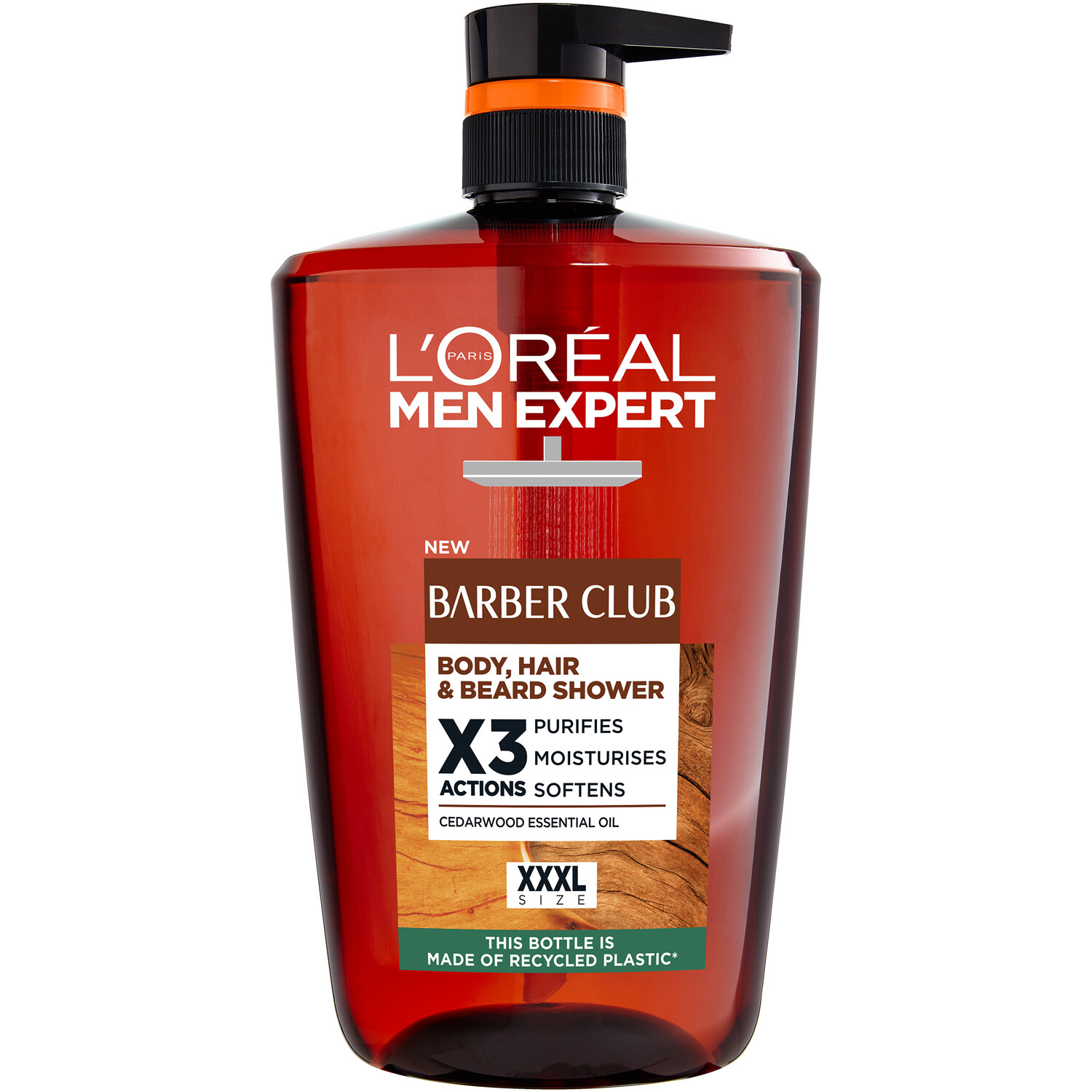 L'Oreal Men Expert Barber Club Shower Gel 1L Image 1