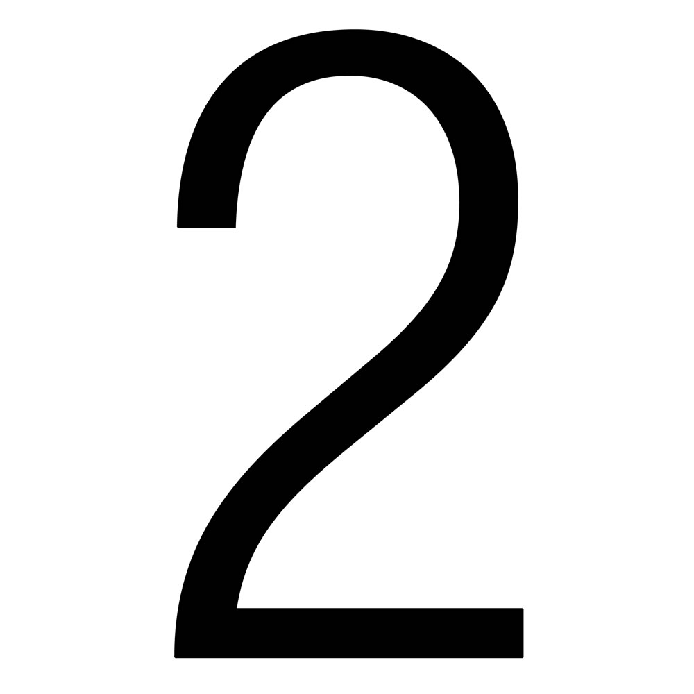Округлый цифра 2. Цифра 2 черная. Цифра 2 на белом фоне. Красивая цифра 2. Печатная цифра 2.