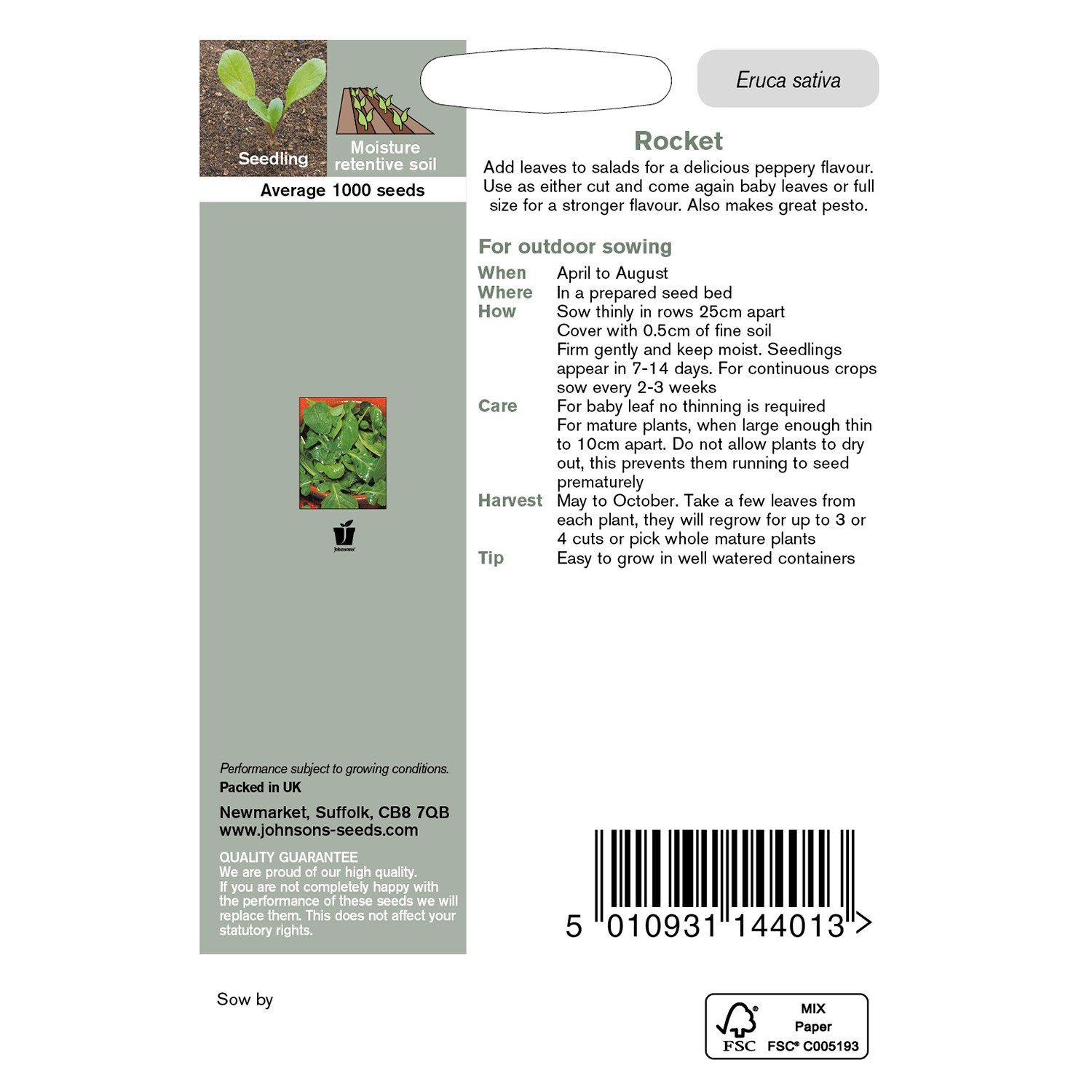 Johnsons Rocket Seeds Image 3