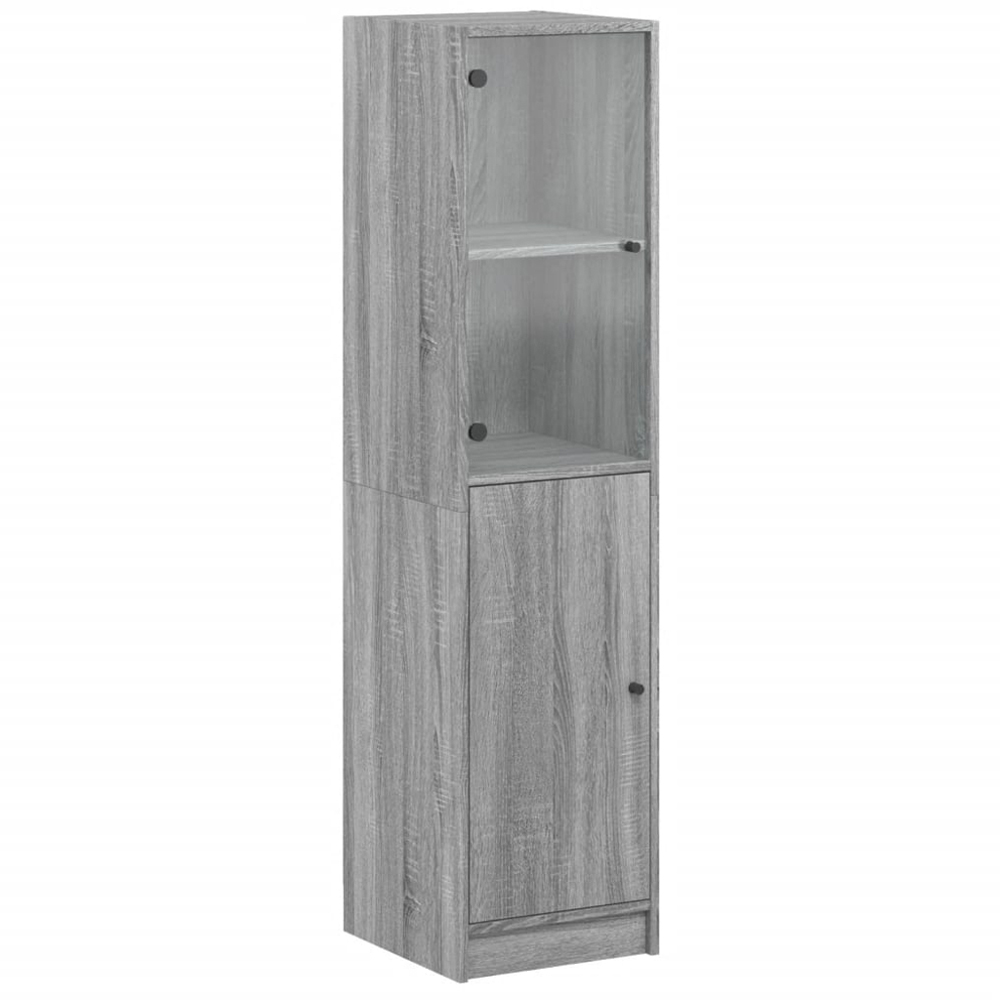 vidaXL 2 Door Grey Sonoma Highboard Image 2