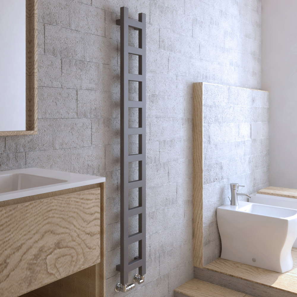 Terma Easy 1071 BTU Sparkling Gravel Electric Heated Towel Rail 1600 x 200mm Image 2