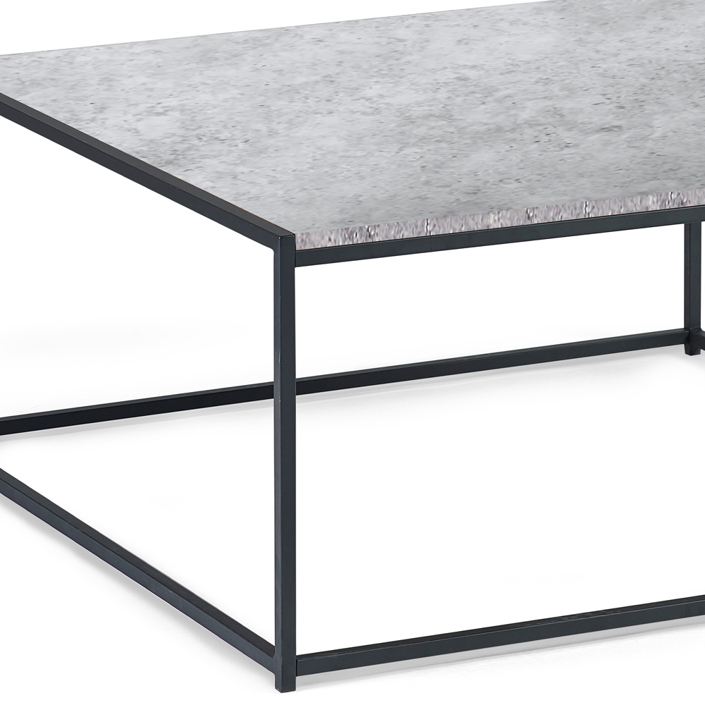 Julian Bowen Staten Concrete Square Coffee Table Image 4