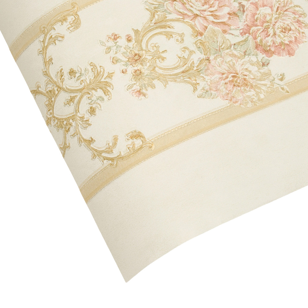 Living and Home Floral Pattern Rectangle 3D Embossed Yellow Non-Pasted Wallpaper Image 5