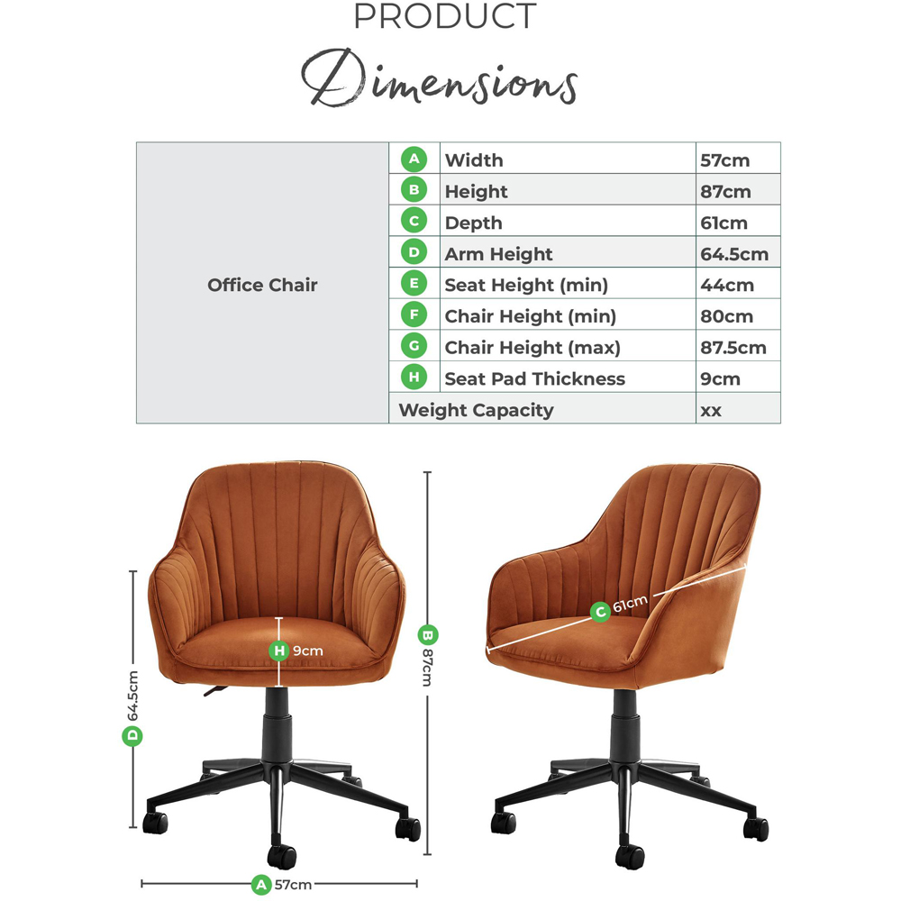 Furniturebox Brooker Black Faux Leather Office Chair Image 9