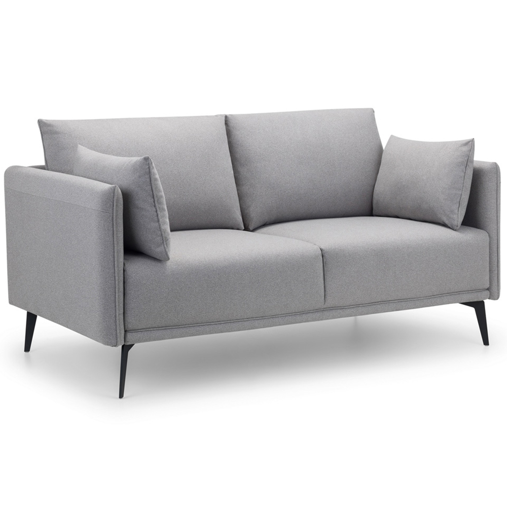 Julian Bowen Rohe 2 Seater Platinum Wool Sofa  Image 2