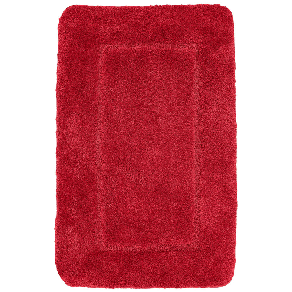 Mayfair Red Micro Fibre Bath Mat Set Image 3
